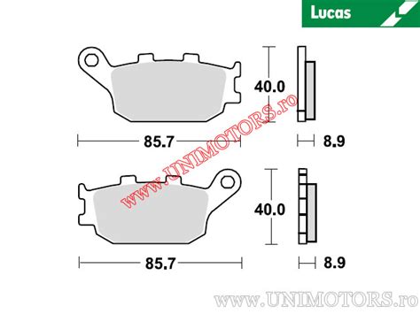 Placute frana spate - MCB634SH sinterizate SH - Lucas TRW - unimotors.ro