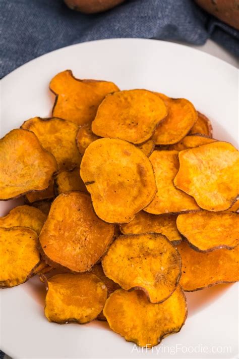 Air Fryer Sweet Potato Chips Air Frying Foodie