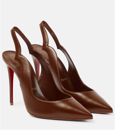 Nudes Hot Chick Leather Pumps In Brown Christian Louboutin Mytheresa