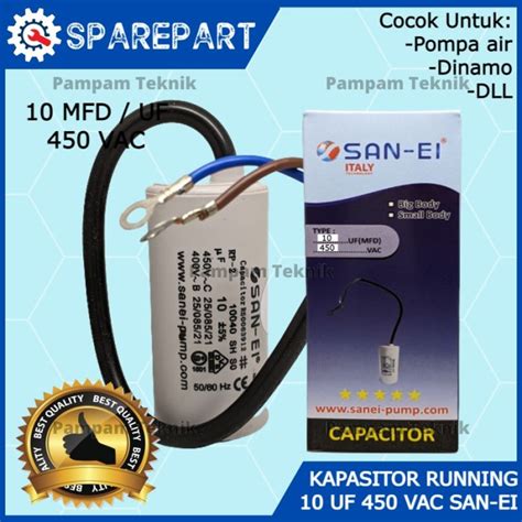 Jual Kapasitor Capasitor Uf Mikro V San Ei Kabel Bulat Kondensor