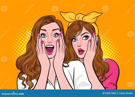 Woman Whispering Gossip Or Secret To Her Friend Stock Vector