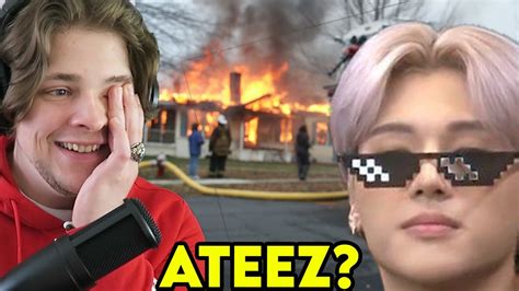 Non Kpop Fan Reacts To Ateez Crackhead Moments Youtube