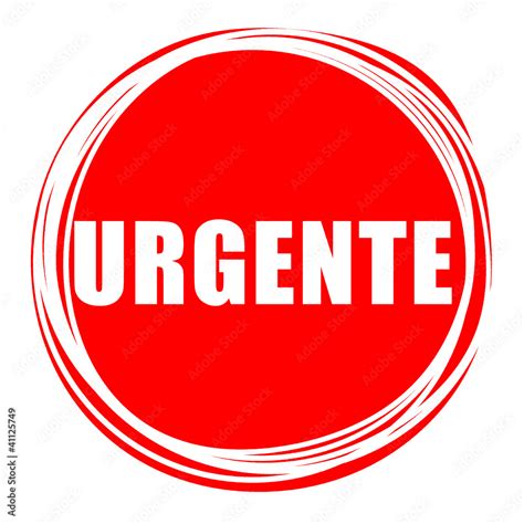 Palavra urgente dentro de um círculo vermelho Stock Illustration