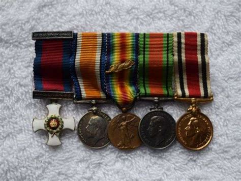 4 Excellent Original Period Made WW1 DSO Miniature Medal Group World