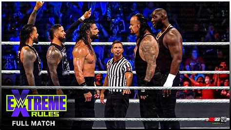 FULL MATCH Roman Reigns Usos Vs Omos The Undertaker WWE