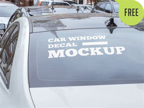 Free Car Window Decal Mockup By Country4k On Dribbble