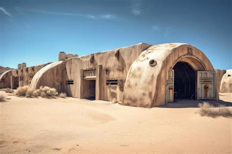 Premium AI Image Abandoned Military Bunker In The Desert Created With