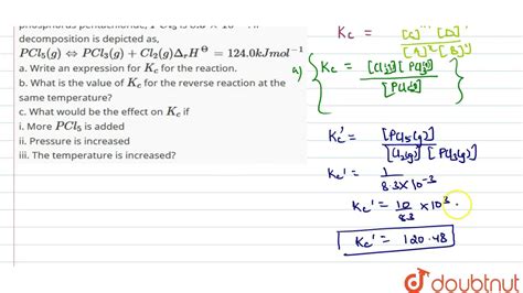 At 473 K Equilibrium Constant K C For Decomposition Of