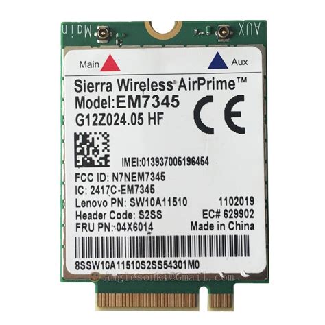 Sierra Wireless Airprime Em G Lte Mobile Broadband X Lenovo