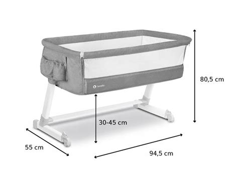 Кроватка приставная Lionelo THEO Concrete - купить Детская кровать в ...
