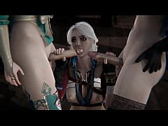 The Witcher Triple Futanari Ciri Has Sex With Triss And Yennefer Xxx Mobile Porno Videos