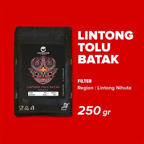 Jual Kopi Arabika Lintong Tolu Batak Gram Biji Bubuk Shopee