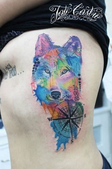 Watercolor Wolf Tattoo Designs – Yo Tattoo