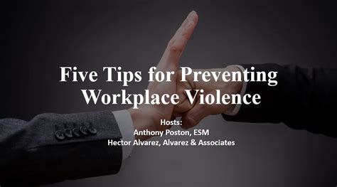 Preventing Violence In Our Workplaces — Esm Insite