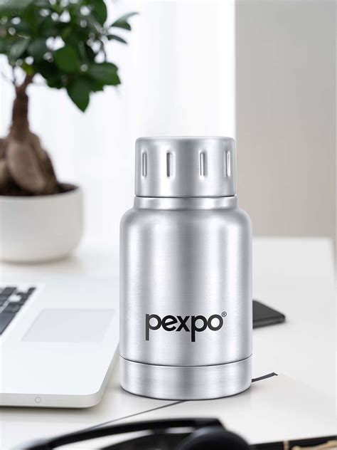 Buy Pexpo Cameo Silver Toned Double Wall Thermosteel Hot Cold Upto Hrs Flask Ml Water