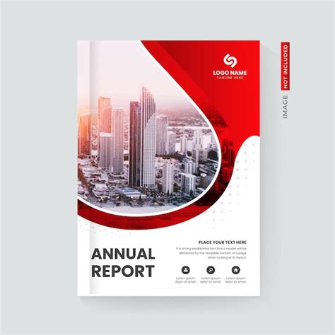 Premium Vector Annual Report Cover Template