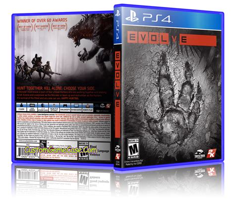 Evolve - Sony PlayStation 4 PS4 - Empty Custom Replacement Case - Custom Game Case