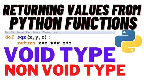 Returning Values From Python Functions Python Programming Youtube