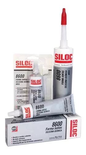 Siloc 8600 Forma Juntas Silicona Oxímica Gris Cartucho 420gr