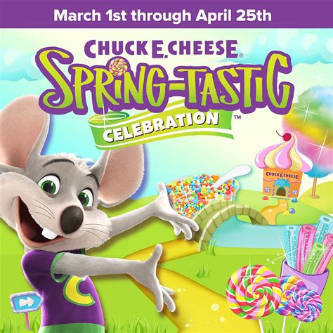 Chuck E Cheese Kicks Off 4 Seasons Of Fun With Spring Tastic