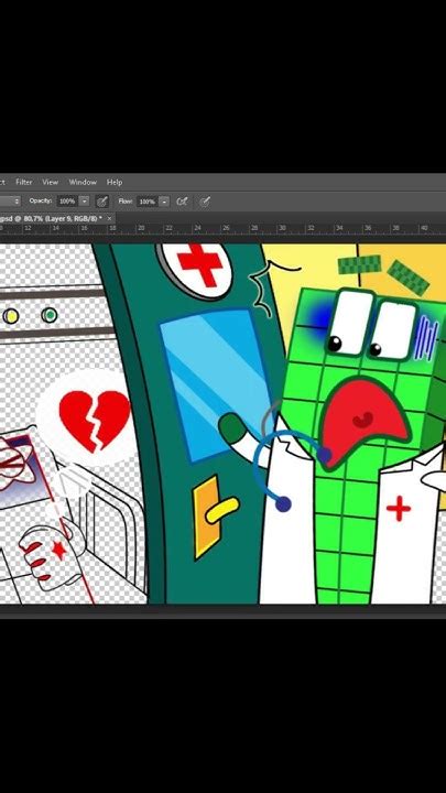 Doctor Nb 40 Please Come Nb 10 Gets Heart Attack Numberblocks Trending Drawing Coloring