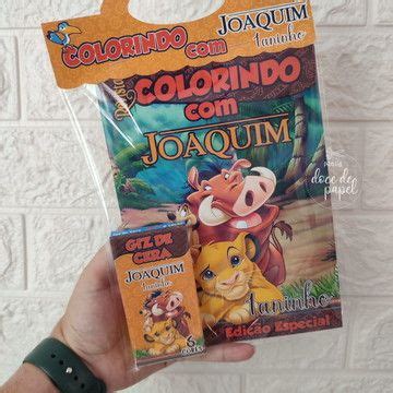 Kit Colorir Rei Le O Elo Produtos Especiais En Rey Leon Le N