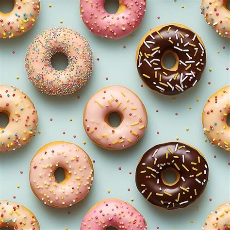 Premium AI Image | Photo of various assorted colorful donut isolated on ...