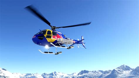 Cowansim H125 Red Bull Evergreen Helicopters N356ev For Microsoft