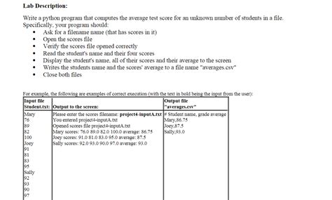 Solved Lab Description Write A Python Program That Computes Chegg