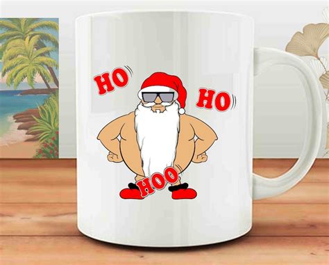 Naked Santa Ho Ho Hoo SVG PNG EPS Santa Claus Funny Christmas Xmas