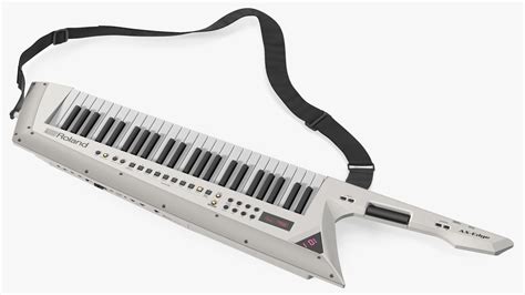 Roland AX Edge Keytar White 3D Model $39 - .3ds .blend .c4d .fbx .max ...