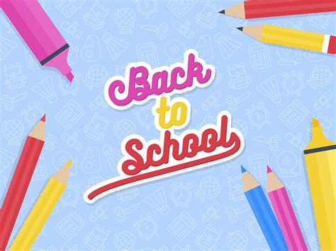 Back to school poster template 664430 Vector Art at Vecteezy