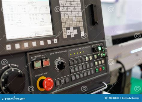 Control Panel Of Modern Cnc Machining Center Stock Photo Image Of