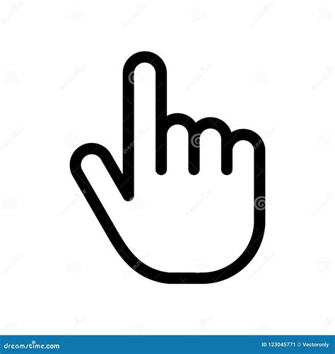 Mouse Cursor Arrow Hand Vector Illustration 103324374