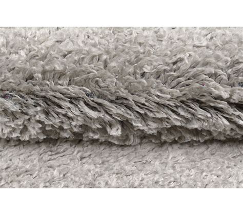 Tapis Salon Chambre Gris Unicolore Shaggy Poils Longs X Evra