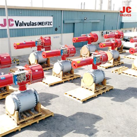 Ball Valves Powered By Biffi Gas Operated Actuators JC Valves