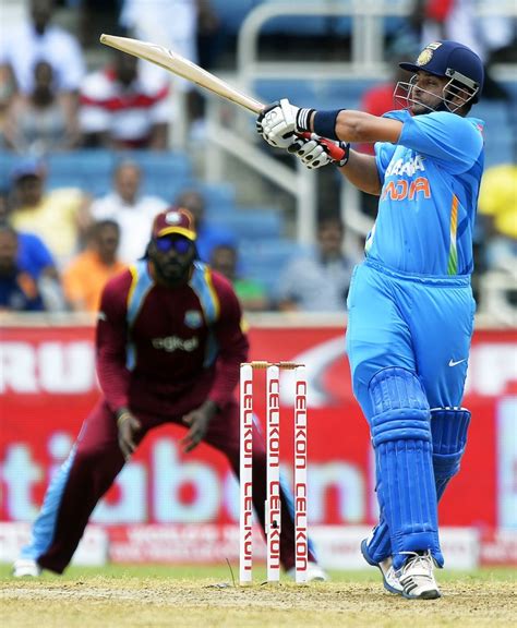 Darren Sammy Gestures After Rohit Sharma S Wicket Espncricinfo