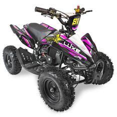 Quad Enfant Sport Python 49cc 6 Noir Et Rose LesTendances Fr