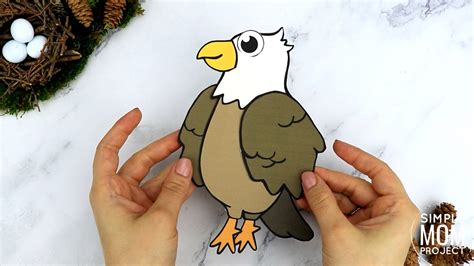 Free Printable Cut And Paste Bald Eagle Craft For Kids