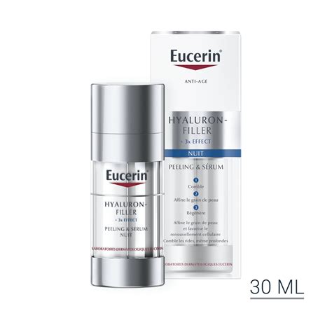 EUCERIN Hyaluron Filler 3x Effect Peeling et Sérum Nuit MaPara Tunisie