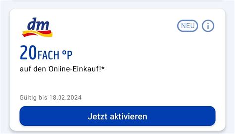 20 Fach Payback Punkte Bei DM Auf Den Online Einkauf Evtl Personalisiert