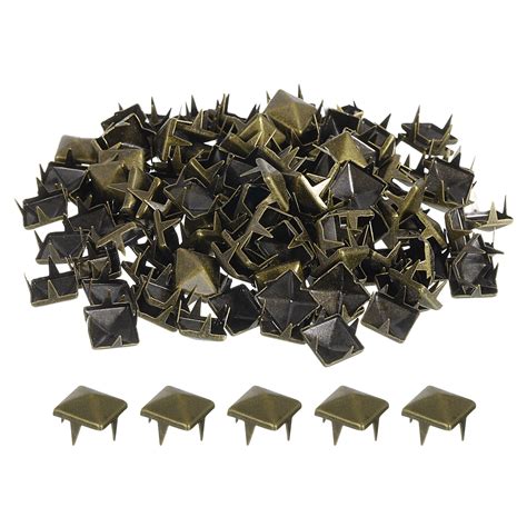 Pack Square Pyramid Rivets For Clothing Mm Four Jaw Studs Spikes