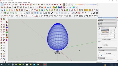 How To Model An Egg Sketchup Trending Shorts Tutorial Youtube