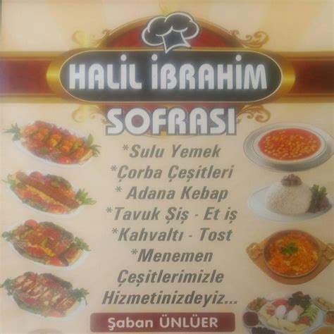 Menu at Halil İbrahim Sofrası Bor