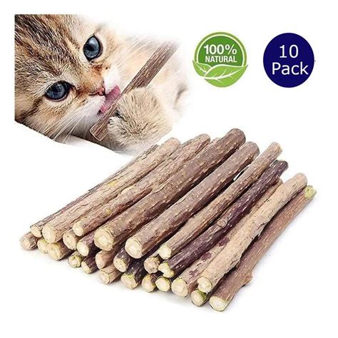 Catnip Sticks Organic Cat Chew Toys Natural Plant Matatabi Silvervine