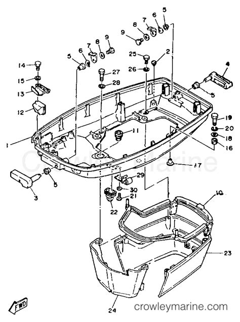 Bottom Cowling Yamaha Outboard Hp C Tlrr Crowley Marine