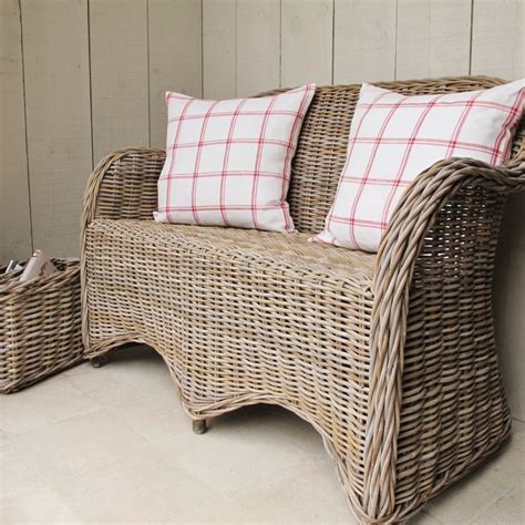 Natural Rattan Sofa Bliss And Bloom