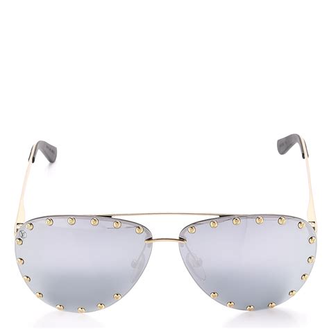 Louis Vuitton The Party Aviator Sunglasses Z0923u L Silver 225762