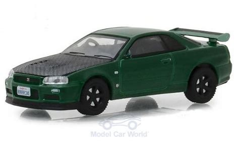 Diecast Model Cars Nissan Skyline 164 Greenlight Gt R Bnr34 Metallic