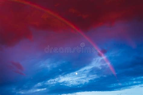 Double rainbow in the sky stock photo. Image of outdoor - 106340290